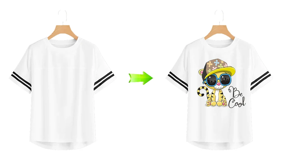 Самодельные нашивки с железом, милые нашивки с животными, платья для футболок, аксессуары для самостоятельной сборки, моющиеся нашивки для одежды, летняя мода