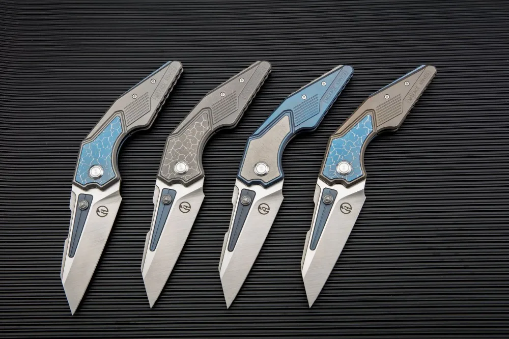 Maxace Zerg складной нож M390 лезвие титановая вставка|Ножи| |