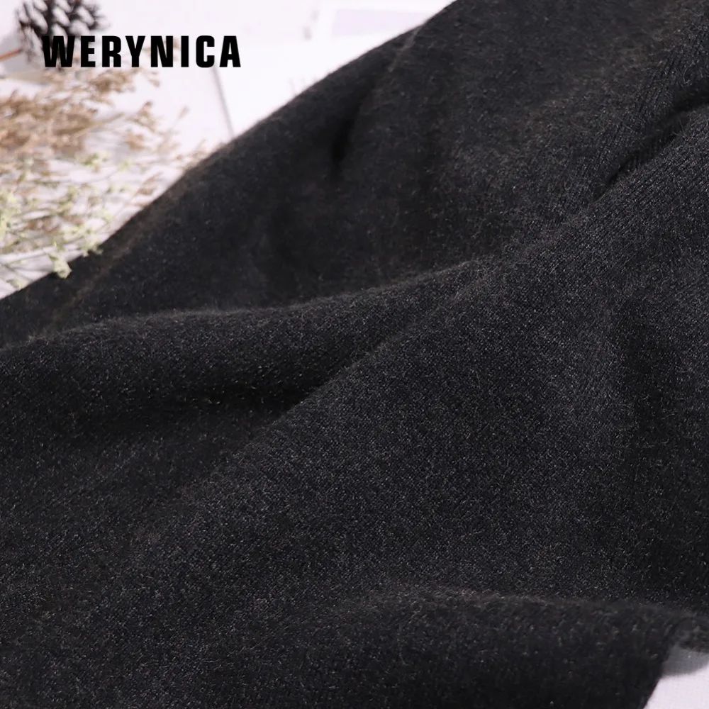 Werynica/зимние эластичные женские брюки на шнуровке; узкие брюки; теплые плотные тянущиеся трикотажные брюки; Mujer; Брюки с карманами
