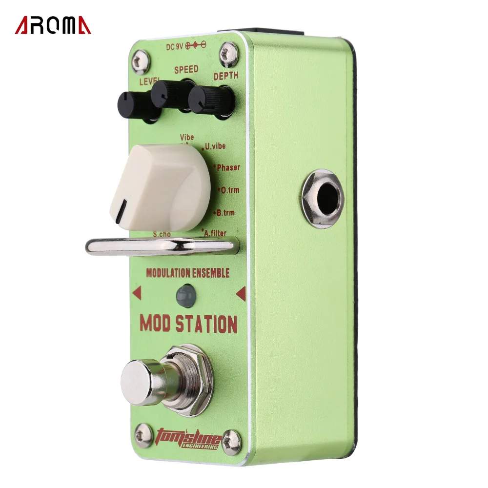 AROMA AMS-3 Mod Station Modulation Ensemble Electric Guitar Effect Pedal Mini Single with True Bypass |