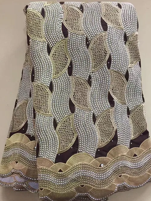 African Lace Fabric With Stones French Net Ankara Life Style Mesh Voile Guipure Dress Material For Wedding | Дом и сад