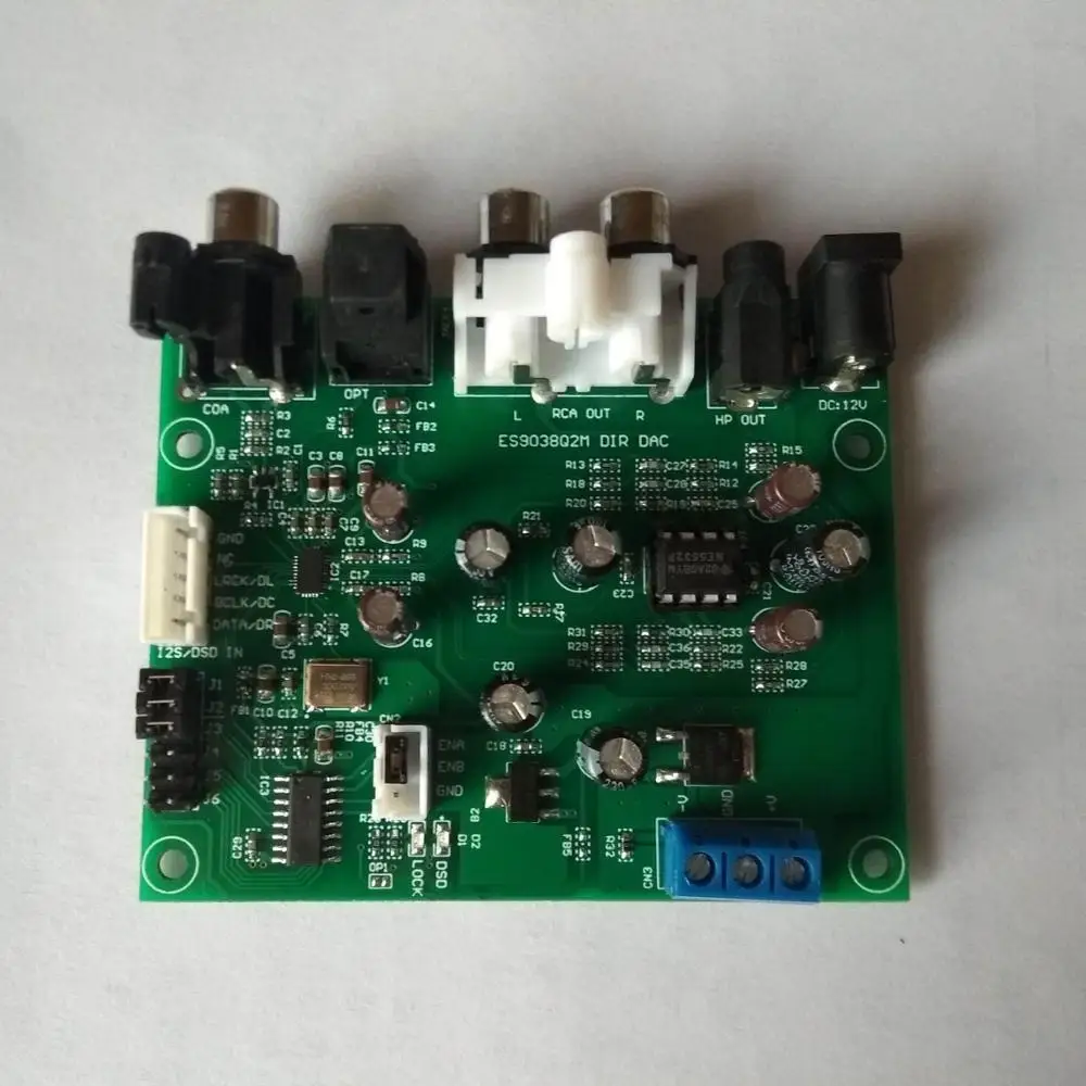ES9038Q2M I2S/DSD/DOP/волокно/коаксиальный декодер плата цифрового аудио PCM44 регулятор