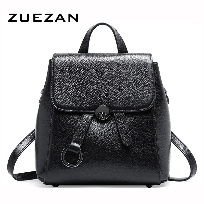 Рюкзак женский из натуральной кожи 20*24*10 см 100% натуральная женская сумка через