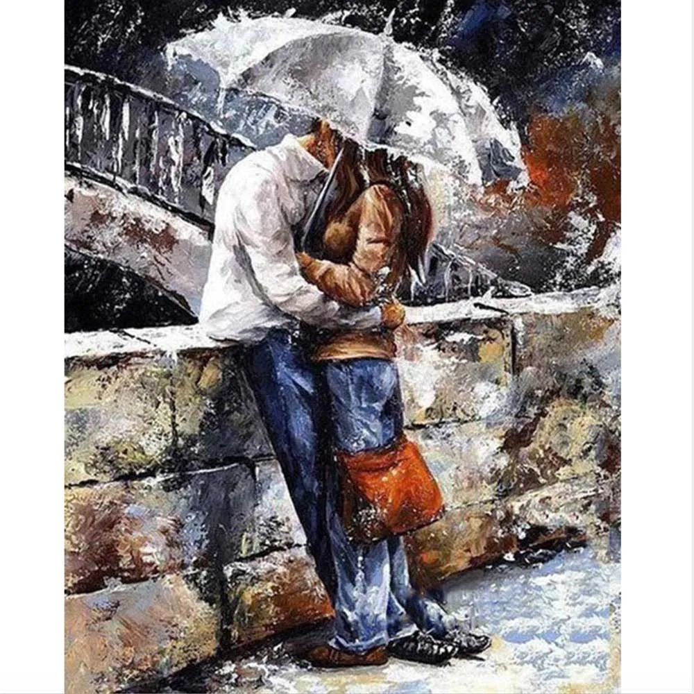 Digital Painting 10 Lover DIY краски по номерам Pintura por Numero картины по номерам Pintar por Numeros Pintura Numerada - Цвет: Digital Painting 10
