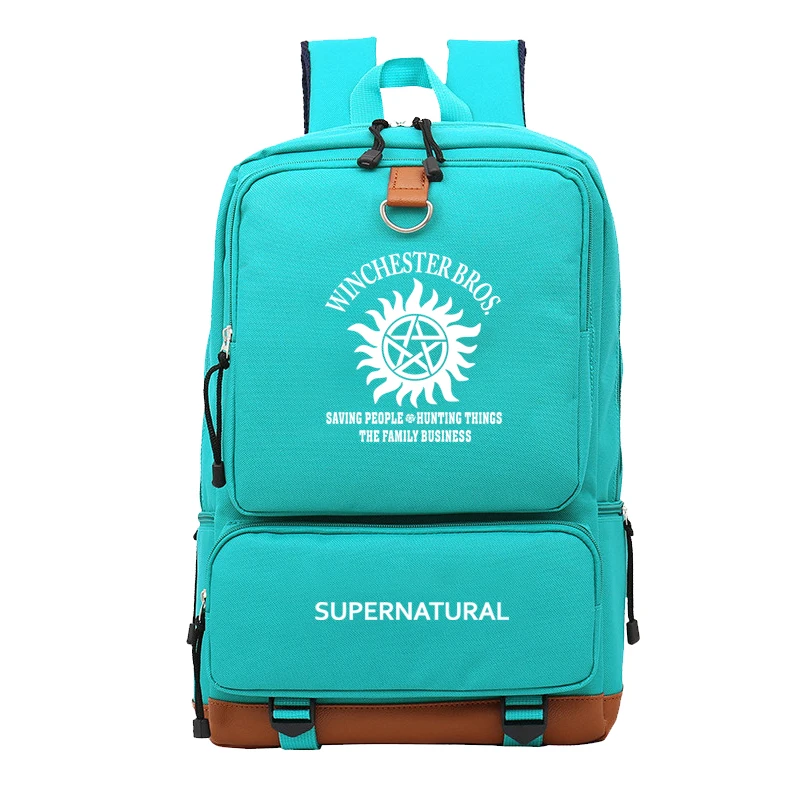 16 Рюкзак Supernatural для студентов, для мальчиков и девочек, рюкзак, классный, Повседневный, высокое качество, красивый рюкзак для путешествий, для подростков, мужчин, женщин - Цвет: 16