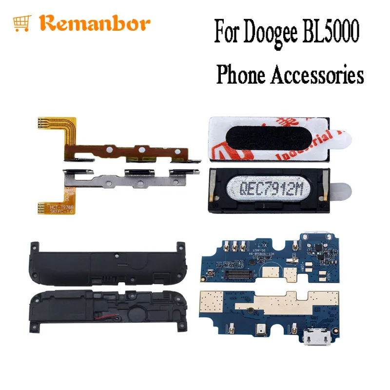 Remanbor Для Doogee bl5000 Динамик Громкий USB Plug заряд доска кнопка шлейф Мощность + Кнопка