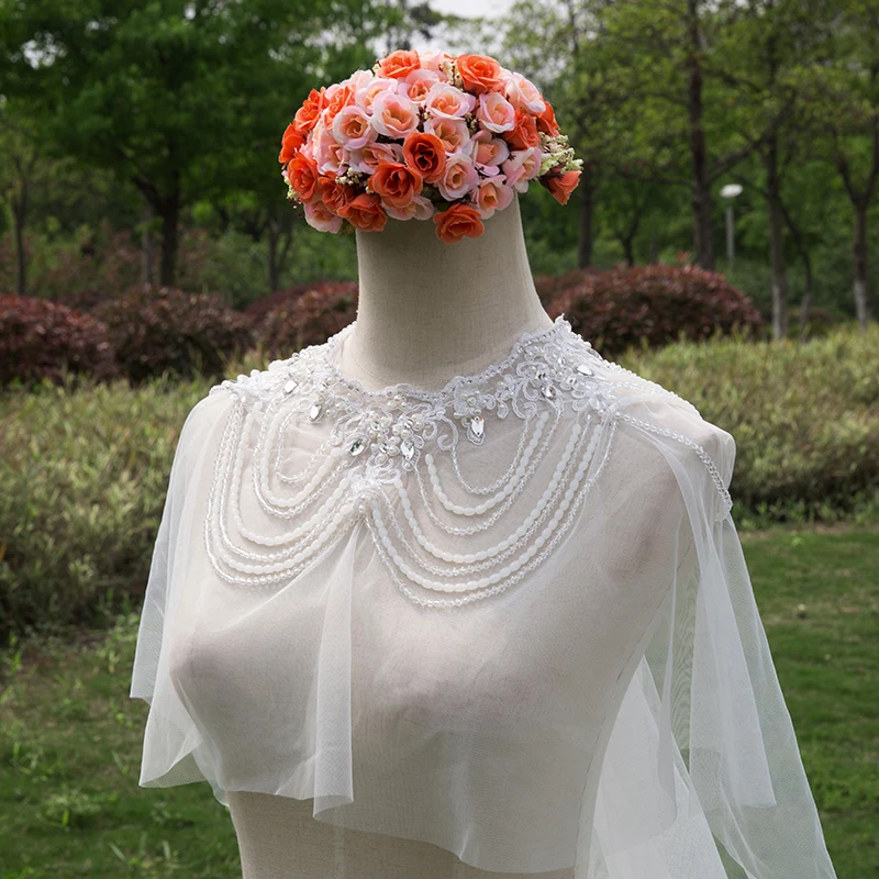 Бисероплетение Свадебная Фата 3 м Часовня Поезд Свадебное Аппликация 2016 Свадьбу