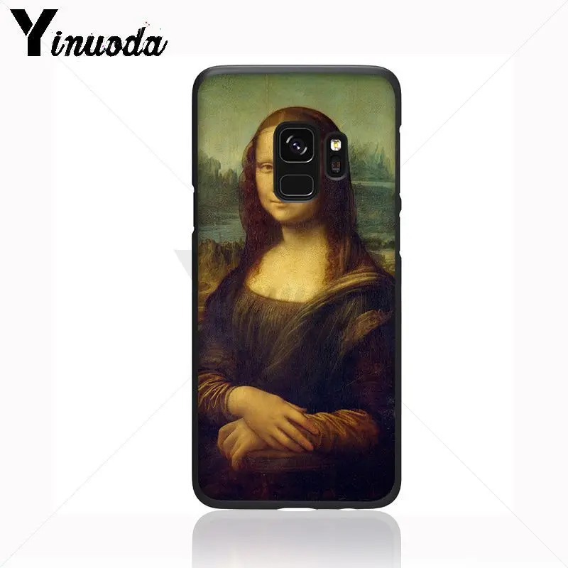 Чехол для телефона Yinuoda Leonardo da Vinci Mona Lisa Pat Cat Van Gogh чехлы Samsung Galaxy s9 s8 plus note 8 note9 s7 note5 |