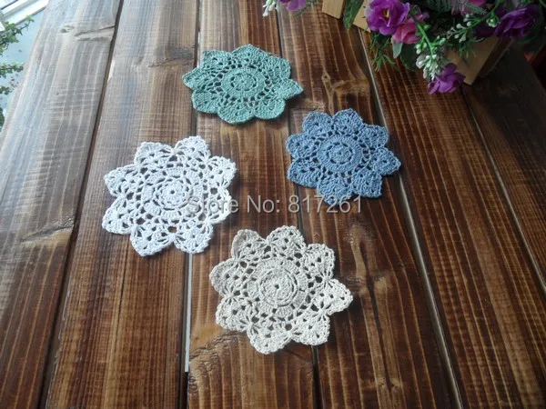 Круглая кружевная подставка zakka 30 шт./лот 13 см Свадебный войлочный коврик для