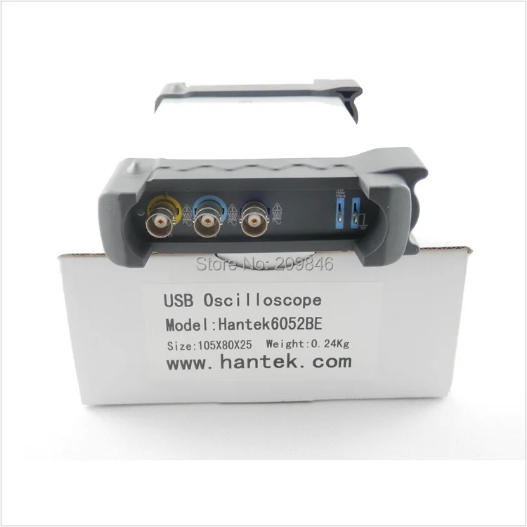 Новое поступление Hantek 6052BE Hantek6052BE 2 канала USB осциллограф для ПК 50 мГц осциллографа