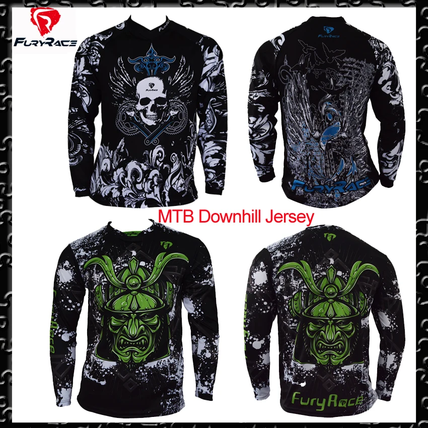 Fury Race Bike Bicycle Jerseys Men Motorcycle Motocross DH Downhill Jersey Black MTB Shirts Cycling Wear Ciclismo Clothing Roupa | Спорт и