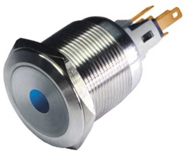 

22MM Stainless Steel dot LED momentary metal push button switch 6V 12V 24V 220V