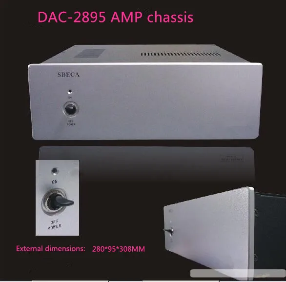 DAC 2895 алюминиевый Железный ЦАП Декодер коробка усилитель мощности шасси/корпус