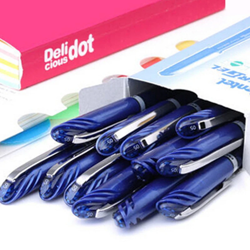 6 шт./лот Pentel EnerGel жидкая гелевая ручка быстросохнущая игольчатая 0 5 мм BLN25|Гелевые