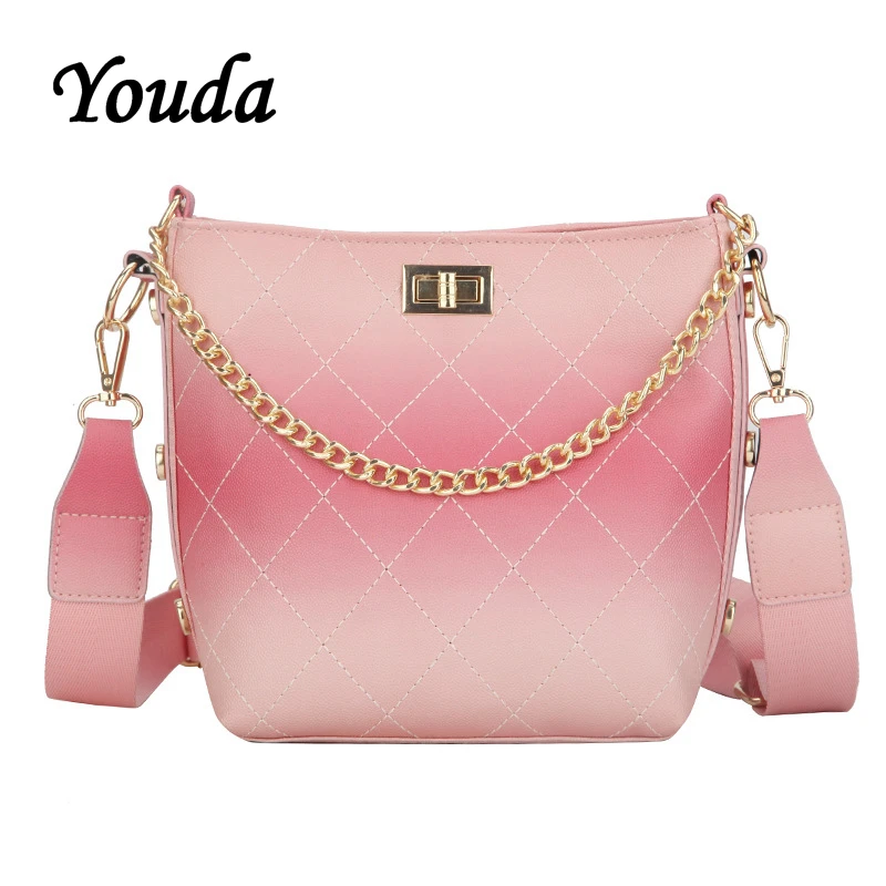 Youda Женская модная цепочка с переливом цвета декоративная сумка на плечо