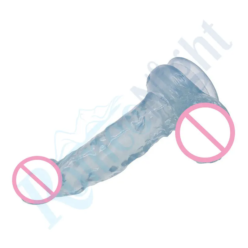 Прозрачные мягкие силиконовые фаллоимитаторы Baile с присоской реалистичный пенис