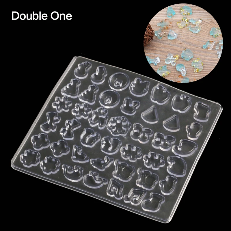 

42 Earrings Shape Silicone Resin Mold Jewelry Making DIY Cute Craft White 1pc