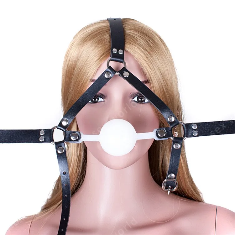 Классический рот кляп черная подпруга Тип большой мяч D = 48 см взрослые игры