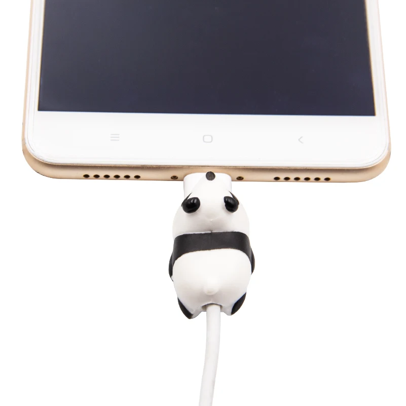 Милый мультяшный протектор для кабеля в виде животного iPhone6 6plus 6s 7 8 USB-кабель