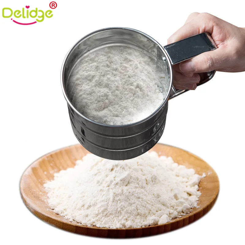 Delidge 1 шт. сетчатый сито для муки нержавеющая сталь форма чашки сетка механическая