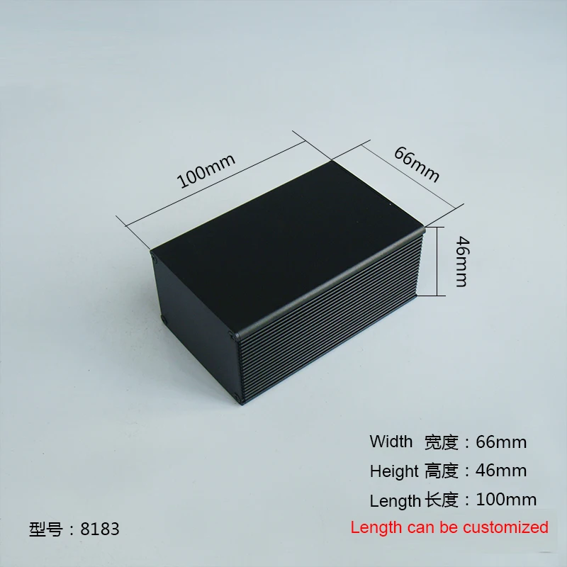 1 шт. алюминиевый чехол для электроники 46(H)x66(W)x100(L) мм 8183|case for|cases for electronicscase case |