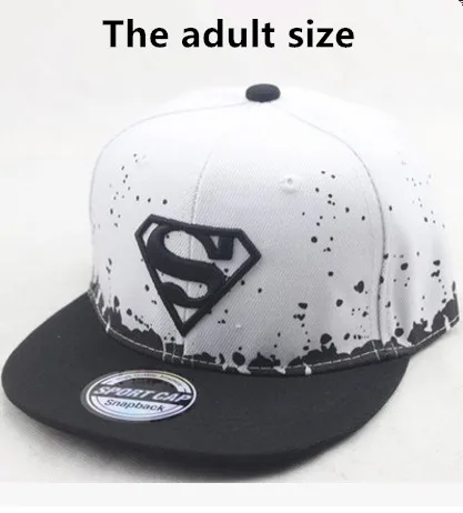 Superman adult Модная шапка для взрослых и детей, бейсболка для мальчика, бейсболка s, Детские Хип-хоп кепки, детская бейсболка, Кепка От Солнца, на день рождения, Рождество - Цвет: Superman adult