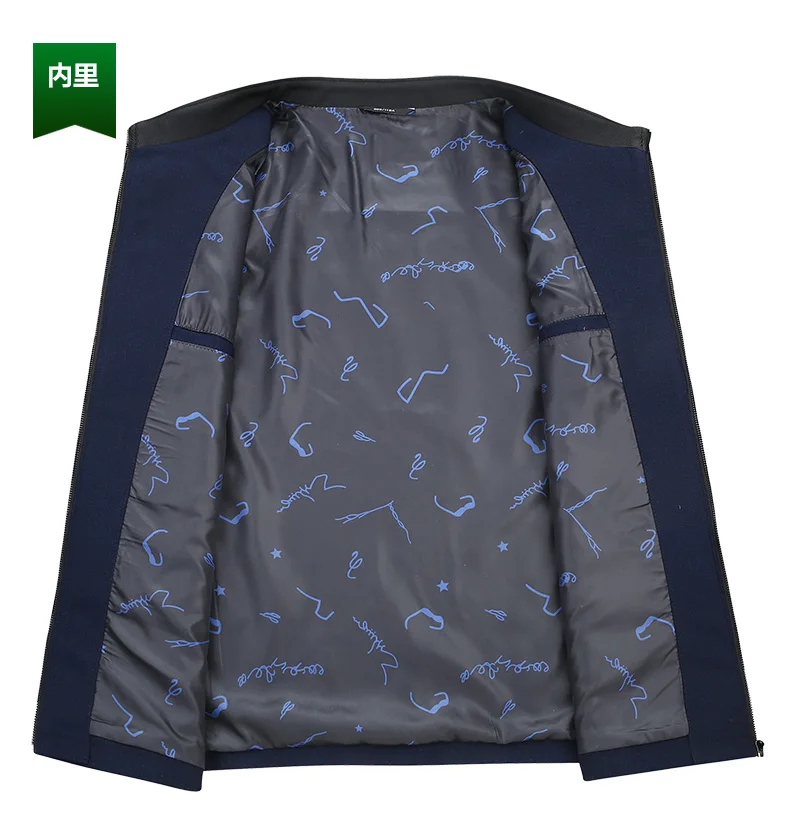 Мужские куртки размера плюс 8XL 7XL на весну и осень, тонкие однотонные модные пальто, мужская повседневная приталенная куртка-бомбер со стоячим воротником, мужское пальто