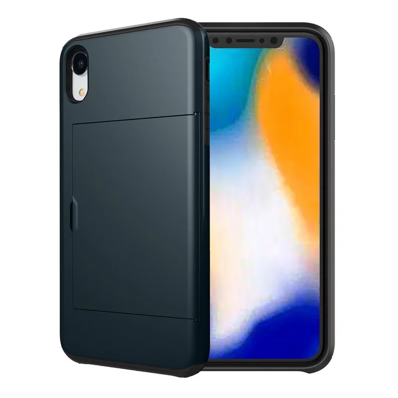 YISHANGOU чехол для телефона с отделениями для карт для iPhone 11 XR XS Max, Гибридный Силиконовый пластиковый чехол 2в1 для iPhone X 6S 7 8 Plus