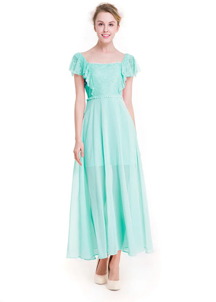 

plus size S-XXXL 2018 summer autumn new original design short sleeved big hems elegant beach dress women summer clothes AB222