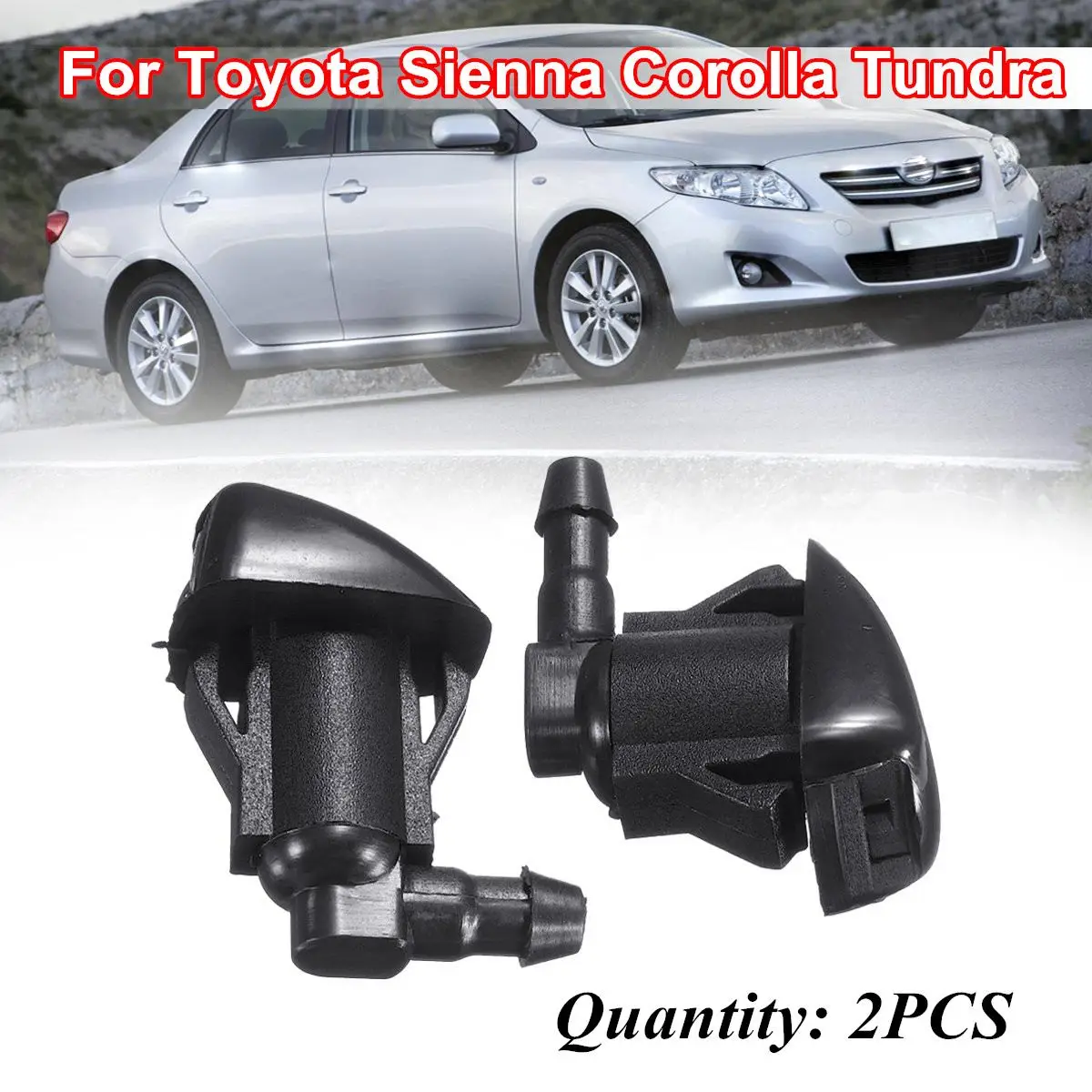 Набор насадок для мытья лобового стекла Toyota Sienna Corolla Tundra 2X|windshield wiper|washer nozzlejet washer |