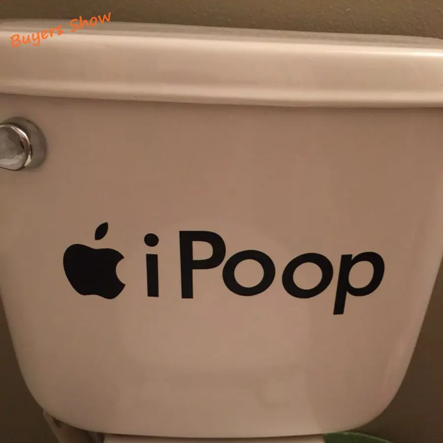Забавный Туалет DIY Ipoop настенное Искусство Домашняя ванная наклейки домашний
