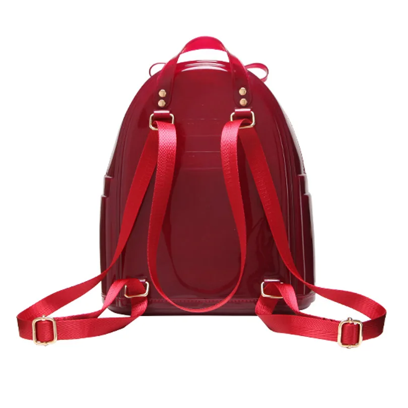 Summer Candy Color Silica Gel Backpacks Women Fresh Daily Student Book Bags For Teenager Rucksacks Girls Jelly Travel School Bag