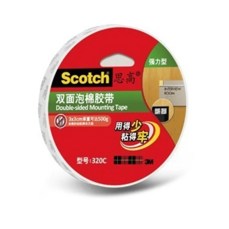 Мощная Двухсторонняя клейкая лента 3 м белая Высокоэффективная Монтажная