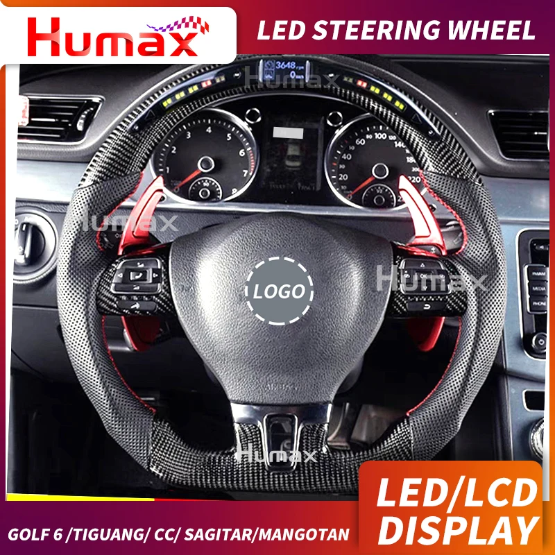 Светодиодный дисплей рулевое колесо с ЖК экраном для Golf 6 tiguang/ cc/ sagitar/mangotan|Рулевые