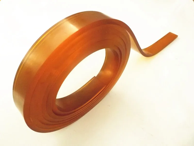 Nice 50mm*9mm*4m Flat Shaped Rubber Squeegee with 75A Coffee Color | Door &amp Window Screens