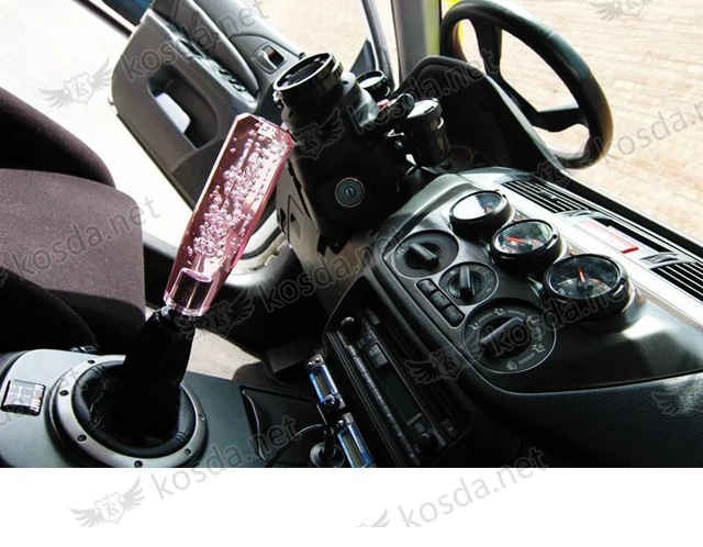 Автоматическая прозрачная ручка переключения передач с подсветкой JDM Bubble Subulate восьмиугольная ручка переключения 300 мм 30 см с 3 резьбой