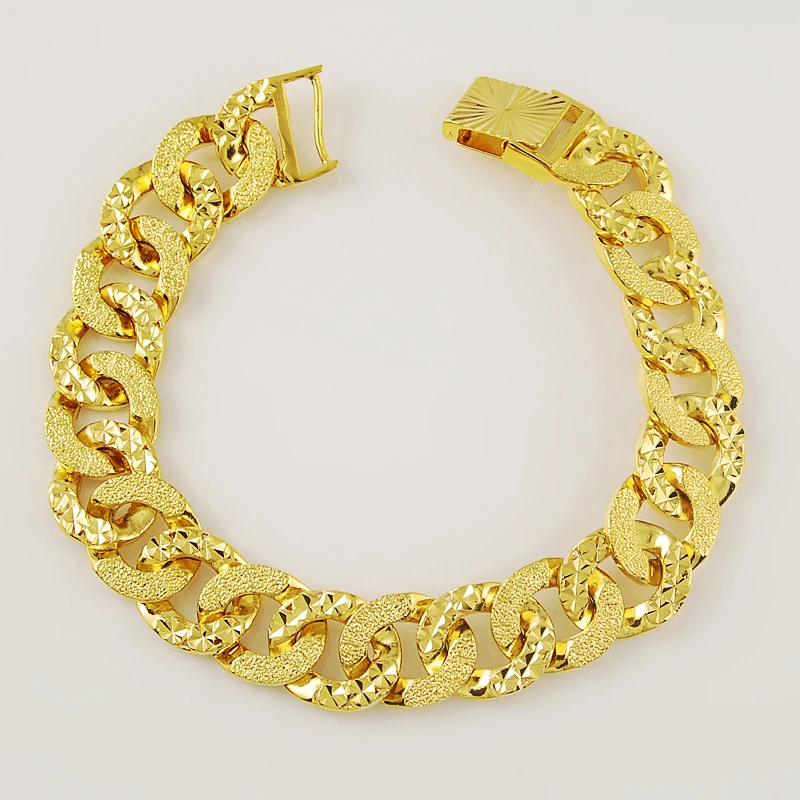 Браслет цепочка из 24 каратного золота с круглыми звеньями|bracelets for|chain braceletlink chain