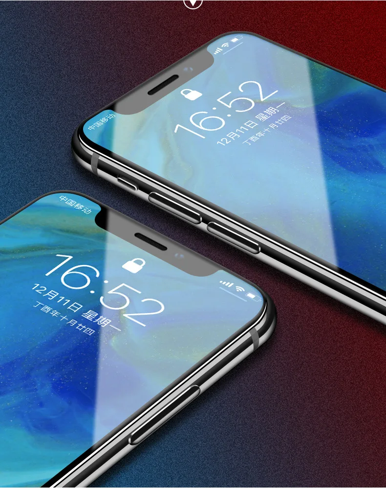 Закаленное стекло для защиты экрана для iPhone XS Max XS XR X 7 8 Plus 6 6S Plus 9H закаленное 5D Nano-coated прозрачная пленка для полного покрытия