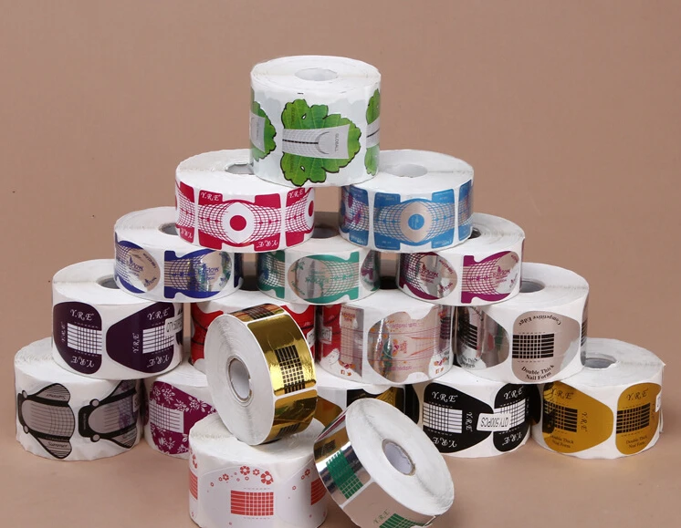 

Китайская Форма для ногтей Factory-500pcs самоклеящаяся популярная форма для ногтей в виде бабочек, 500 шт/номер 6006 для гелевых ногтей, WT407F-500