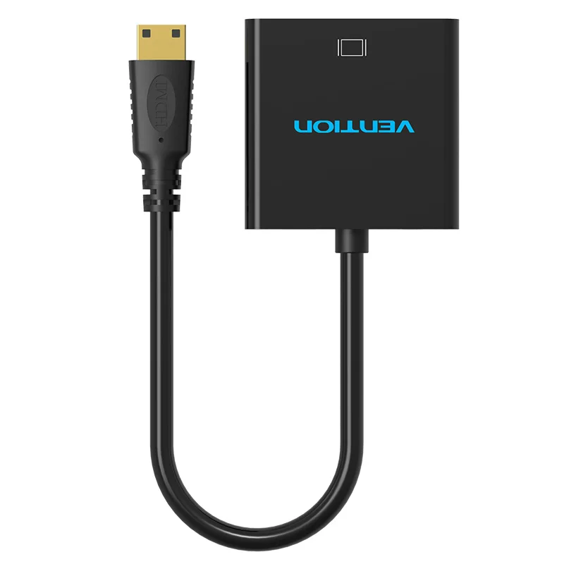 Адаптер Vention Mini HDMI VGA с аудио интерфейсом и источником питания для Xbox 360 PS3 PS4 Camera DV