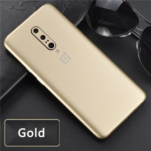 gold ПВХ телефон наклейка s для Oneplus7 7 Pro задняя защитная пленка наклейка One Plus 6 6T наклейка клей Pegatinas кожа - Цвет: gold