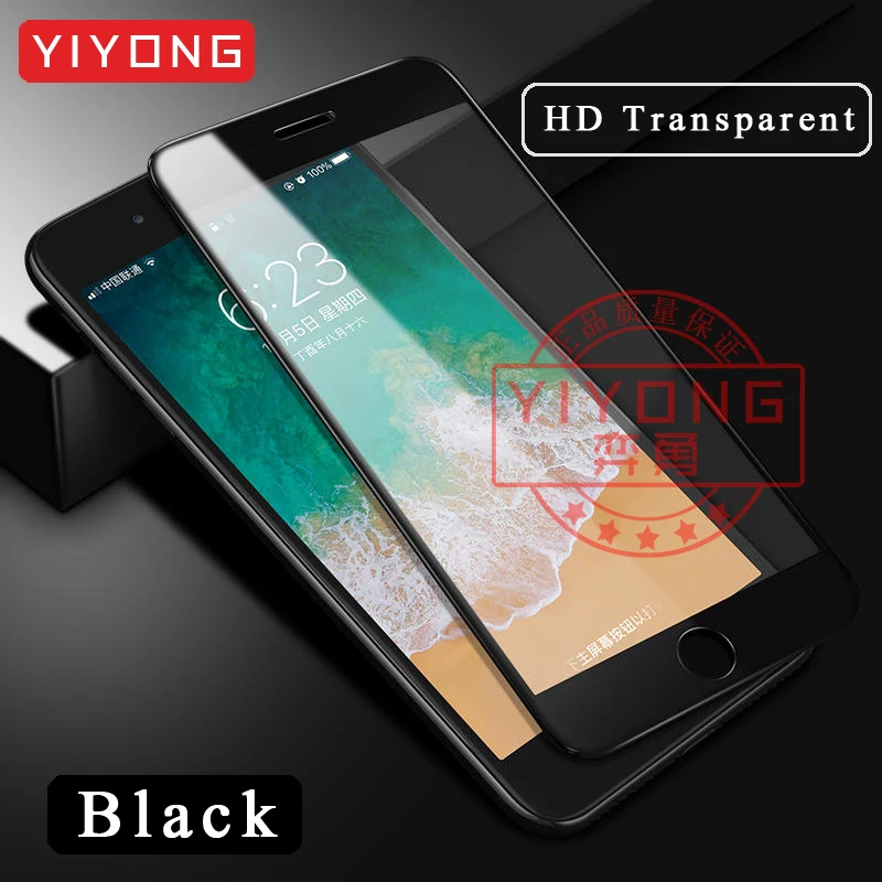 25 шт./лот YIYONG закаленное стекло для iPhone 6 6s 7 8 Plus полное покрытие 5D анти синий экран протектор для iPhone x s xr xs Max стекло