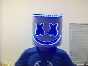 15 Закрученный сахар Dj Marshmello световой светодиодный маска шлем Косплэй опора для ночного клуба Электрический слог сто DJ Бар вечерние Rave оборудования - Цвет: 15