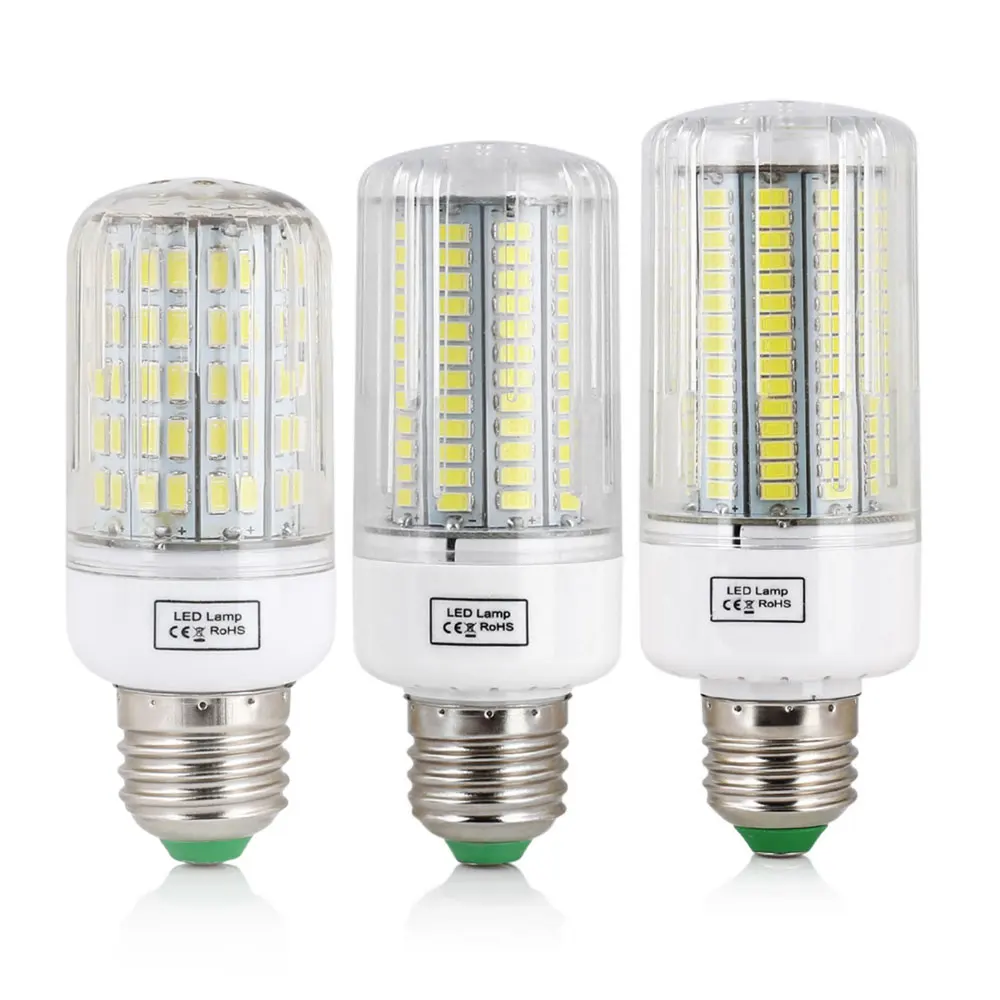 E27 LED Corn Bulb SMD 5730 7W 12W 15W 20W 25W 30W 45W Home Decoration Lamp for Chandelier Spotlight 30 42 64 80 89 136 165LEDs