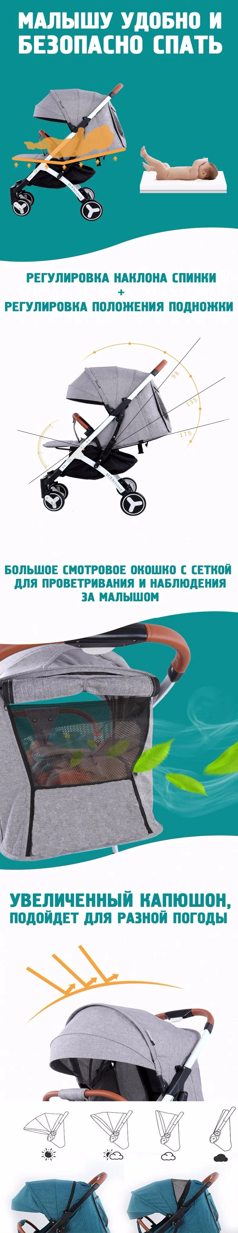 YOYAPLUS 3 детская прогулочная коляска складной зонт автомобиль может сидеть может лежать ультра-легкий портативный на самолете Россия почта