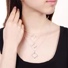 2018 Новое модное Трендовое простое геометрическое медное посеребренное ожерелье подарок для женщин