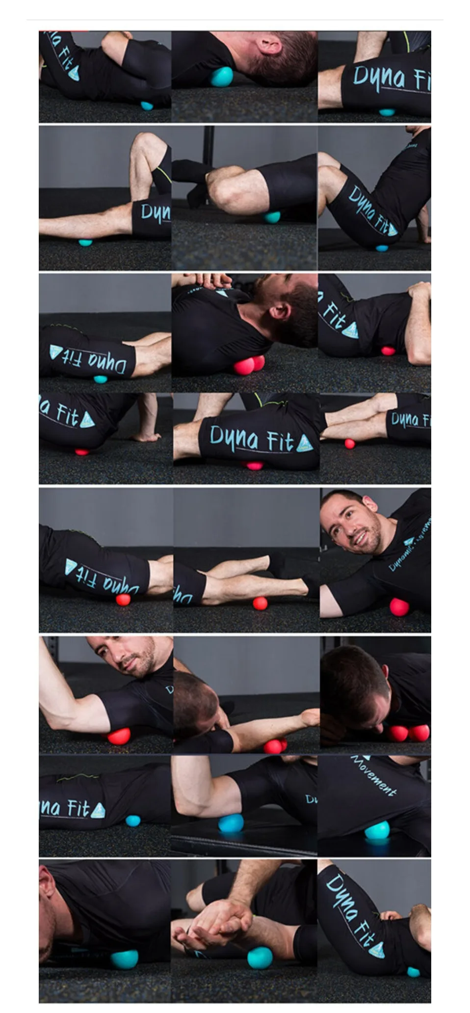 Триггер точка Массажный мяч ролик Myofascial Хоккей Лакросс мяч массаж фитнес-Мячи