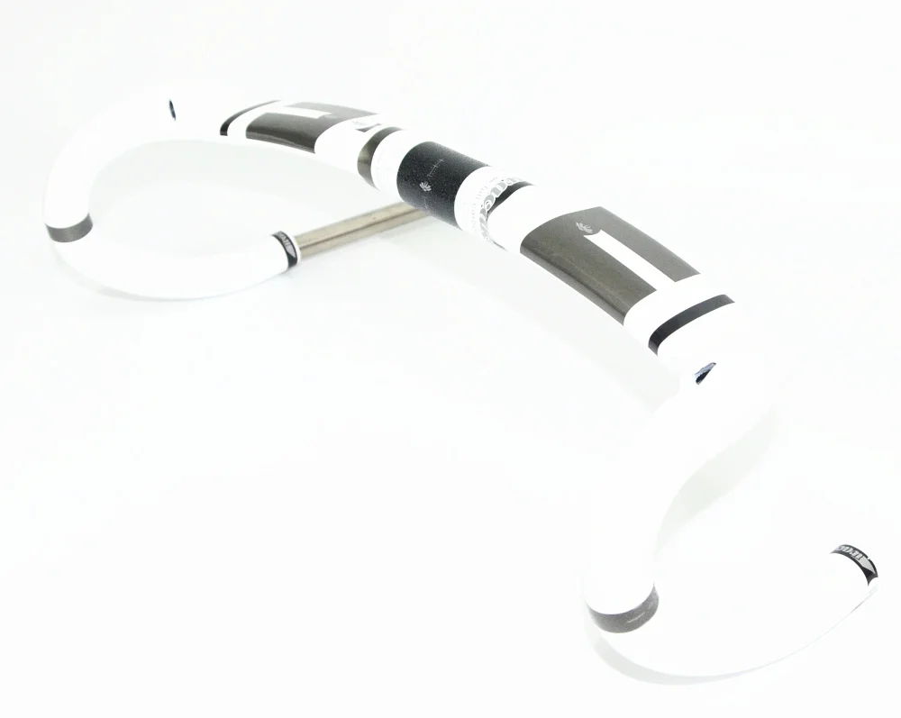 Дешево Wacako, полностью углеродное волокно, дорожный руль для велосипеда, изогнутый брусок, внутренняя направляющая, блеск 31,8*400/420/440 мм, детали для ве...