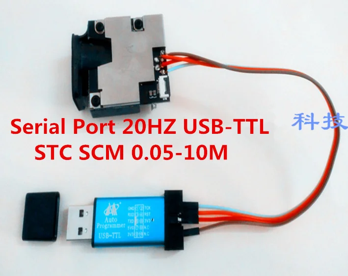 

Industrial Module 620-690nm Laser High Accuracy +/-1mm Serial Port 20HZ USB-TTL STC SCM 0.05-10M laser Distance Measuring Sensor