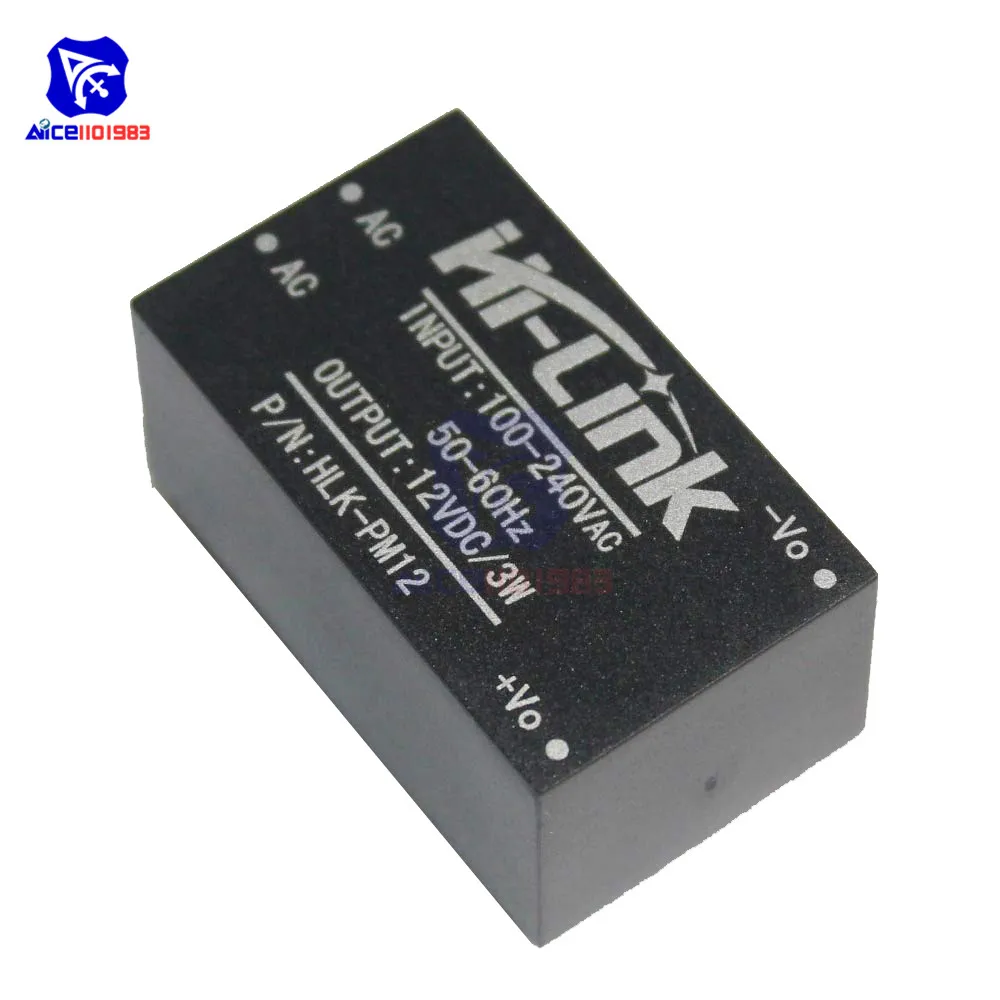 AC-DC 220V 5 V/3,3 V/12 V 3W модуль ldo понижающего преобразователя Питание модуль HLK-PM01 HLK-PM03 HLK-PM12 для интеллигентая(ый) бытовой